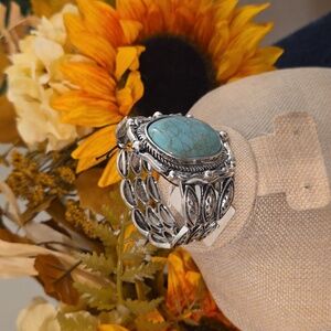 PIPER K Brighton Turquoise and Silver Bracelet